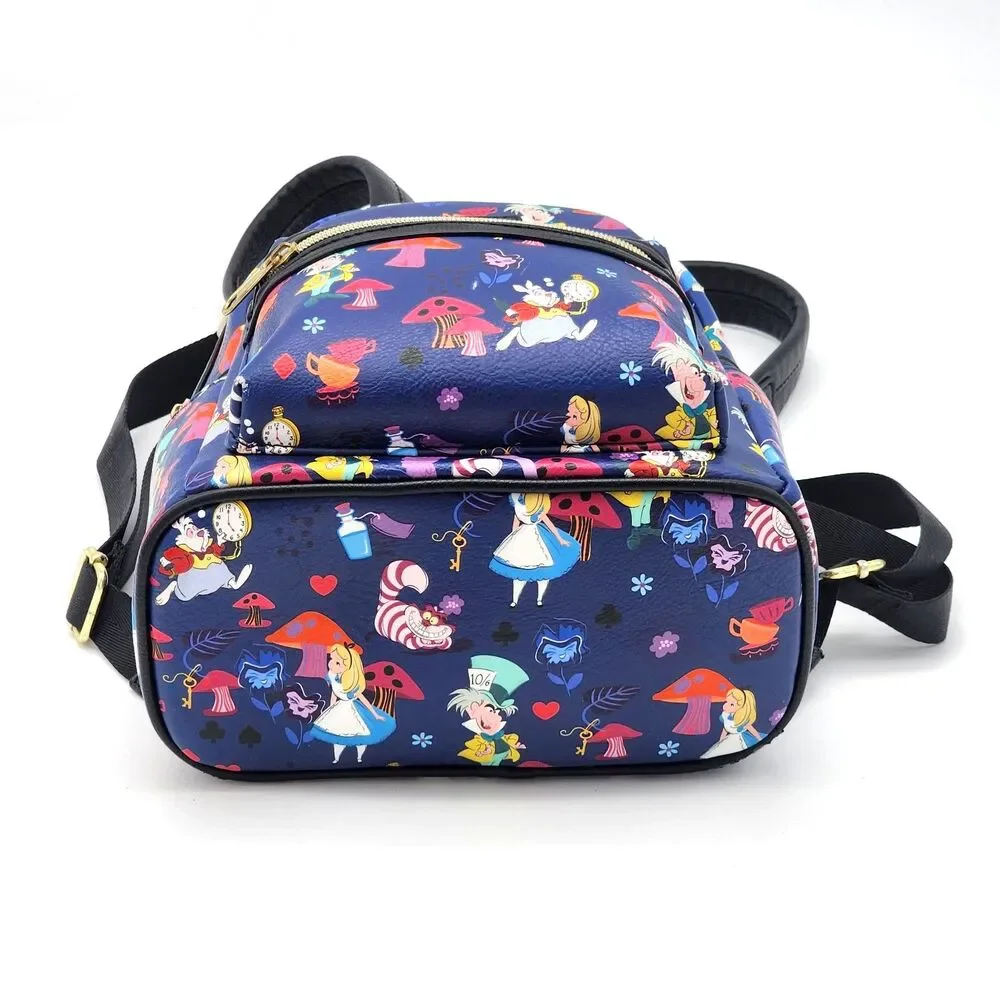 Loungefly Alice in Wonderland All Over Print Mini Backpack FYE Exclusive RARE